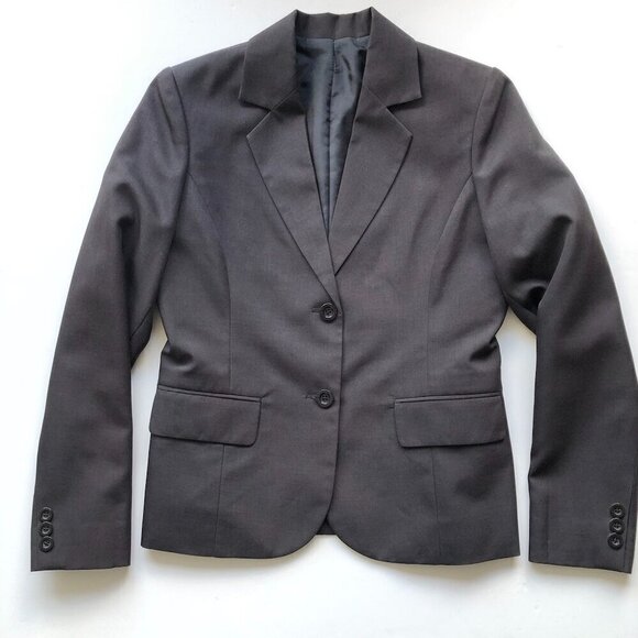VALENTINO CHRISTY PARIS Women 3 Piece Custom Made Suit  Dark Grey  Black Line SM - Picture 8 of 16